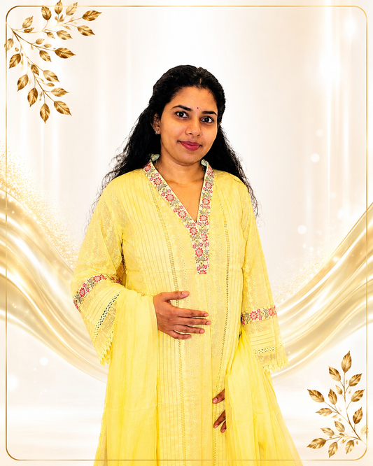 Exquisite Embroidery Anarkkali with Dupatta