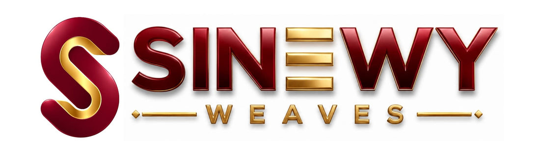 Logo of Sinewy Weaves with a stylized 'S' on a white background.