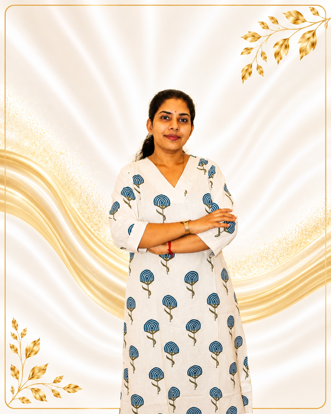 Rich Fabric Floral Prints Anarkkali with Palazzo